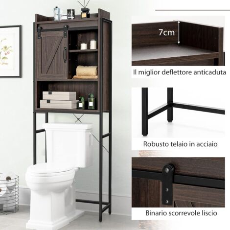 ARMADIO DI STOCCAGGIO a Parete per Bagno, Organizzatore per Armadio a