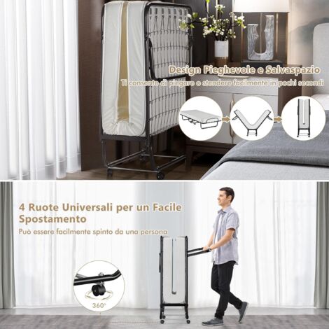 Materasso Pieghevole Triplo In Memory Foam OLIXIS - Multiuso Per Ospiti, Campeggio E Divano