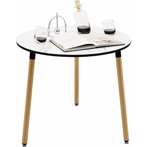 Tavolo rotondo in marmo da 90 cm con gambe in metallo - tavolo per
