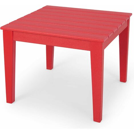 Set Tavolino rosso con 2 Sedie blu per Bambini (in plastica resistente)