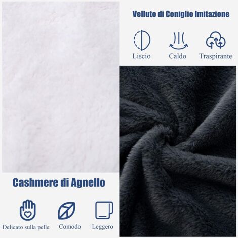 Coperta in microfibra 2in1 con lato fresco e caldo
