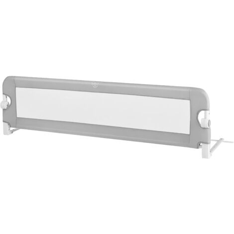 COSTWAY Sponda Letto di Sicurezza per Bambini, Barriera Letto Pieghevole e Portatile, con Cinghie, Lunghezza Regolabile: 95-190 cm (Grigio)