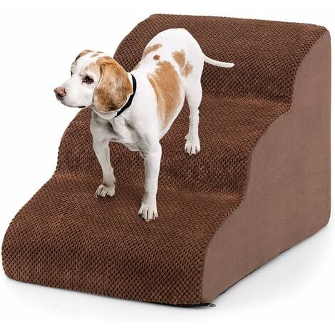 Scala per cani alta 60 cm per letto a molle, 2 e 3 gradini, scala con  cavità per divano, divano per cani di piccola taglia, scala per animali  domestici in schiuma antiscivolo 