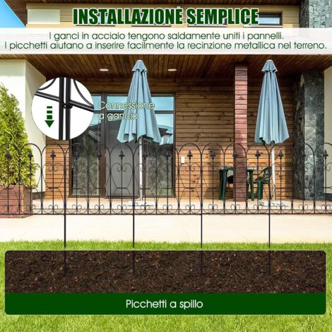 Statue Da Giardino Fenicotteri In Metallo - Set Di 2 Decorazioni Per Esterno, Interno, Patio E Prato