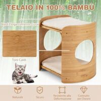 Yuning Lettino Per Gatti Da Scrivania A 360° – Amaca A Sospensione Con 2 Tappetini Lavabili, Supporta Fino A 20 Kg, Per Ufficio E Home Office