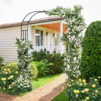 Hogardeck Graticci Da Giardino In Metallo 152cm – Confezione Da 4 Supporti Per Piante Rampicanti – Decorativi Per Esterno - 2