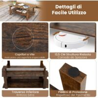 Tavolo da bar con ripiano portaoggetti, compensato di rovere, 100x50x101,5 cm | Leroy Merlin