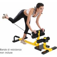 Attrezzatura Multifunzionale Home Fitness Trainer 3 in 1, per Squat Addominali e Gambe, Panca Multifunzione per Casa e Palestra