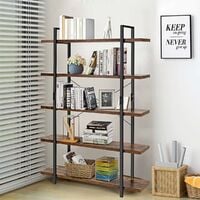 Scaffale da Terra 'Sievi' Mobile Espositore con 5 Ripiani Libreria