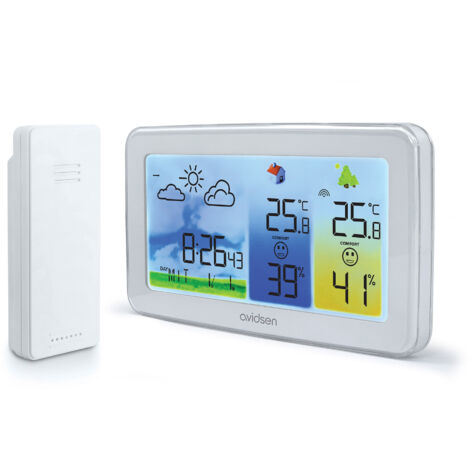 La Crosse Technology Stazione Meteorologica Wireless Orizzontale A Colori Con Sensore Remoto E Previsioni Animate