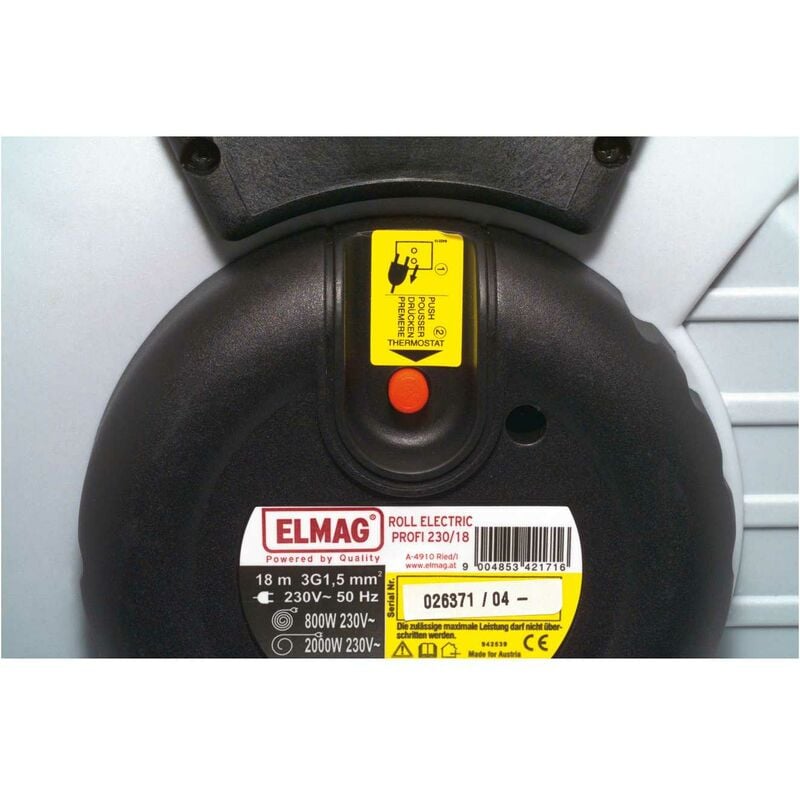 ELMAG Automatischer Kabelaufroller, ROLL ELECTRIC MINI 230/6