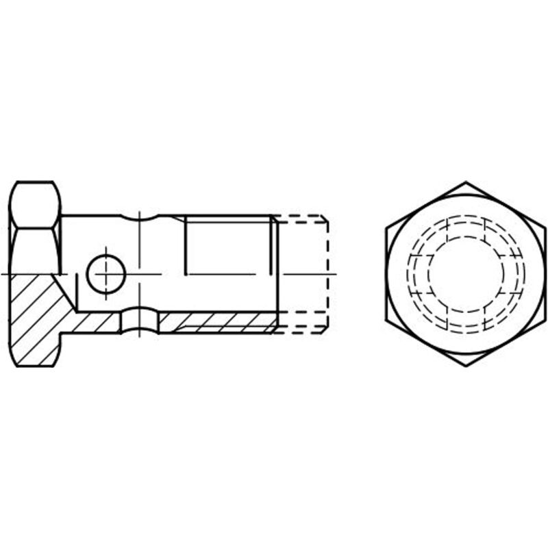 Reidl Gewinde-Schneidschrauben 8x45mm - 50 Stück Verzinkte Sechskantschrauben DIN 7513