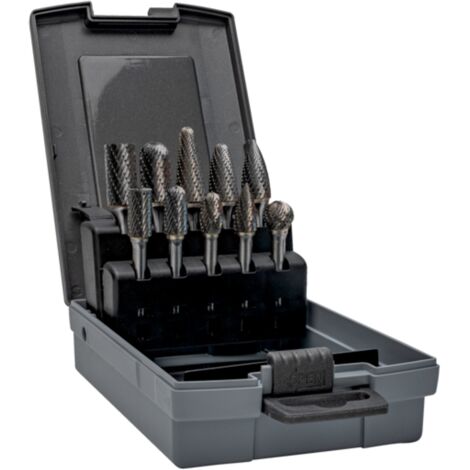 Bahco Hartmetall-Frässtifte-Satz für Metall, 10-tlg (1/3)