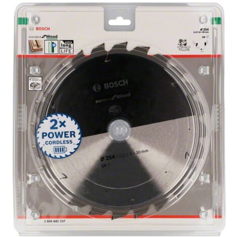 PRO Wood cordless Kreissägeblatt, 254 x 2,2 x 30 mm, T24