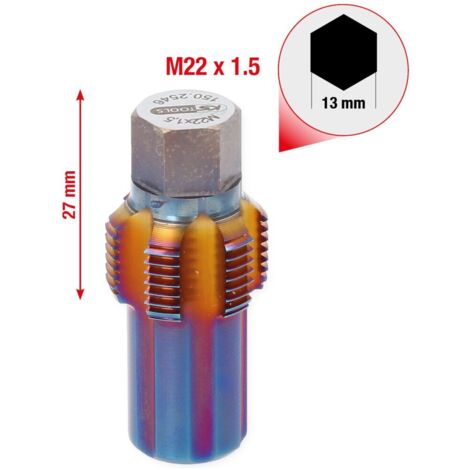 KS Tools Gewindeschneider mit Führungsbolzen für Partikelfiltersensoren, M22x1,5 (1/5)