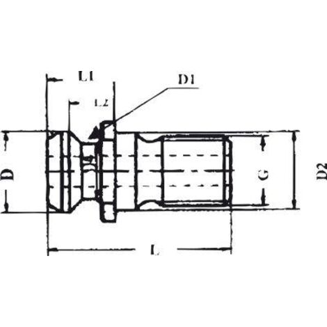 GSW Anzugsbolzen ISO 7388II B SK40-M16 – Präzisi Produktbild-Vorschau 6