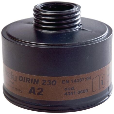 Ekastu Gasfilter Dirin 230 A2 f.Vollmaske gegen Dämpfe u.Gase DIN EN148-1
