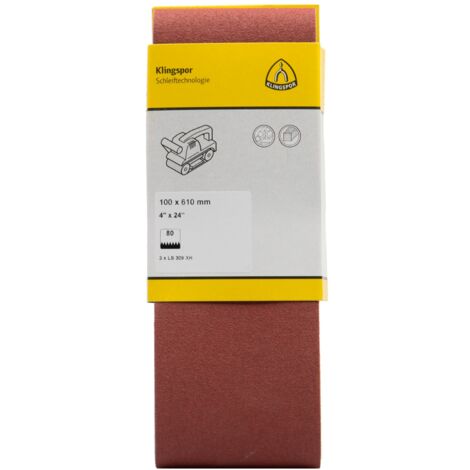 Klingspor LS 309 XH Hobbänder, 100 x 610 mm Korn 40 F5, SB-verpackt im Reiter