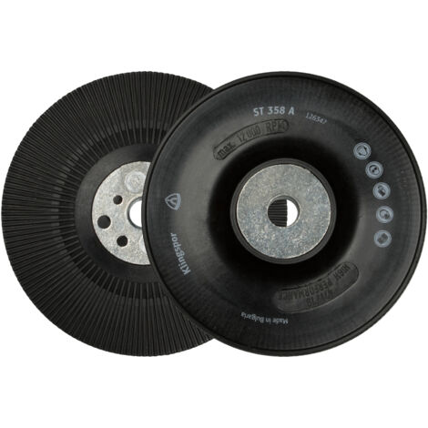 Klingspor ST358A FI-Stützteller gerippt, 125 mm Gewinde M 14 (1/4)