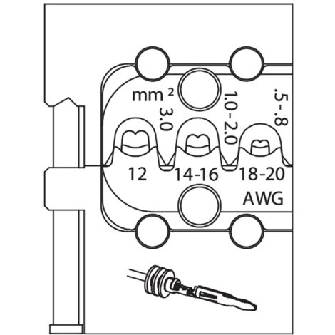 Gedore Modul-Einsatz für Lamellenkontakt (1/3)