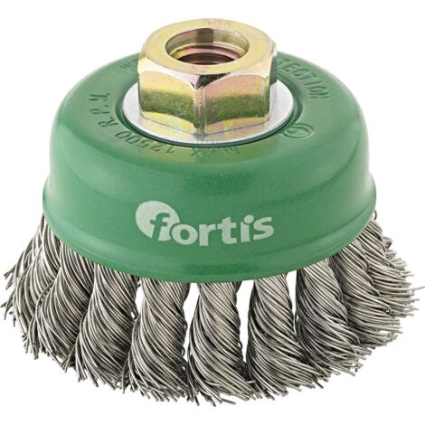 Fortis Topfbürste Edelstahl 80 mm gezopft