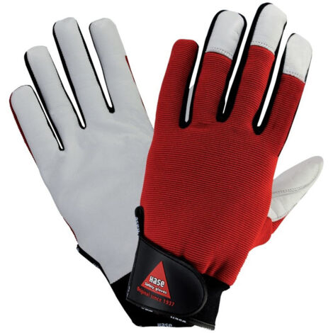 Handschuh PowerGrip3, Nappaleder m. Klett,Gr.10