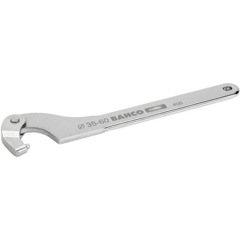 Bahco Verstellbarer Stift-Hakenschlüssel, 50 bis 120 mm, mit Chrom-Beschichtung, 285 mm (1/4)