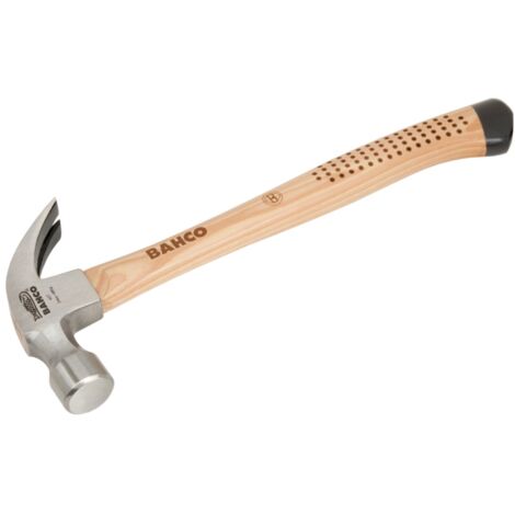 Bahco Klauenhammer mit rutschfestem Holzstiel, 570 g
