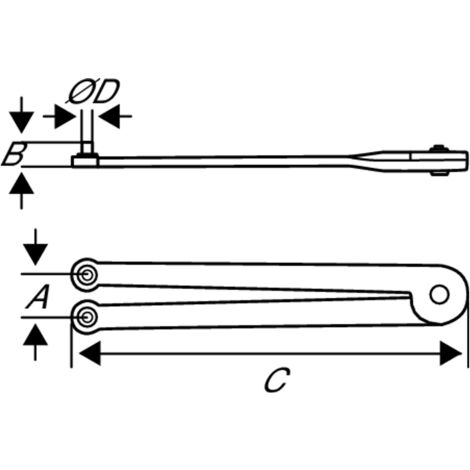 KS Tools Zapfenschlüssel 3mm Verstellbar - 150mm Profi-Werkzeug