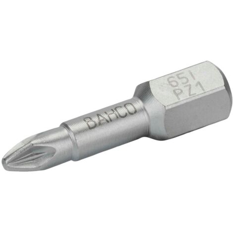 Bahco 1/4 Edelstahl-Bitsatz für PZ2-Pozidriv-Schrauben - 10-tlg. (1/3)