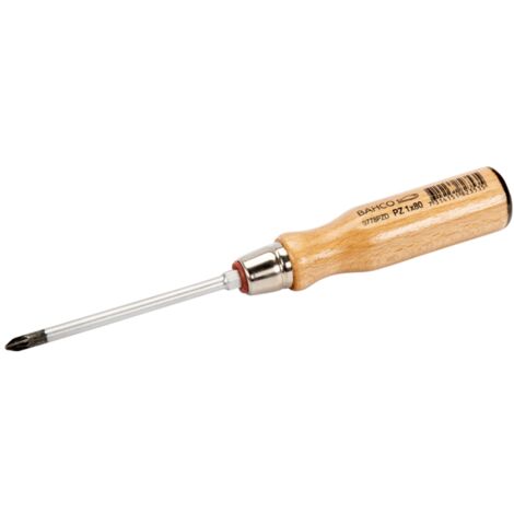 Bahco Pozidriv-Schraubendreher mit Holzgriff, PZ1 x 80 mm