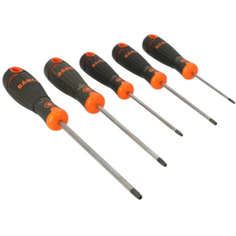 BahcoFIT Satz Schraubendreher für TORX-Schrauben, manipulationssicher, mit Gummigriff - 5-tlg. (1/3)