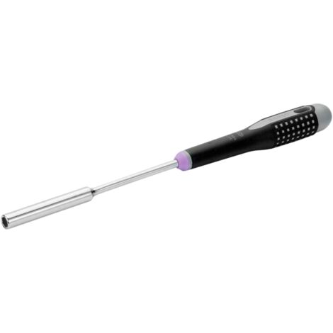 Bahco ERGO Steckschlüssel für Sechskantschrauben mit langer Aufnahme und Gummigriff, 3 mm x 125 mm