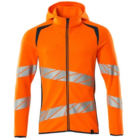 Mascot Kapuzensweatshirt 19284-781-1444 Gr. XS hi-vis orange/dunkelpetroleum (1/4)
