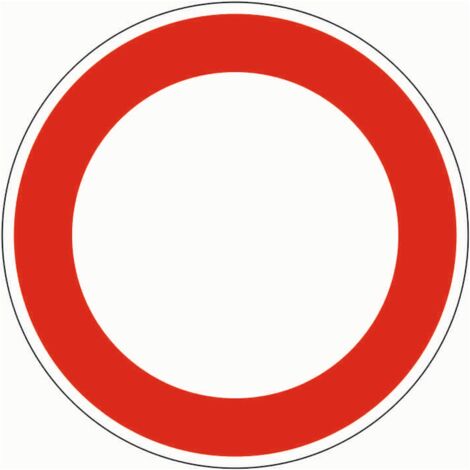 VKZ.250 Ronde 600mm Durchfahrt Verboten RAL-Gütezeichen Folie RA1 (1/2)