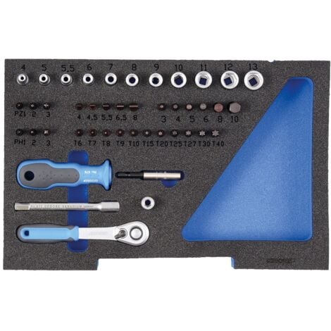 Gedore Steckschlüssel-Satz 1/4 in 1/2 L-BOXX 136 Modul