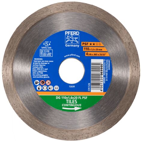 Diamant Trennscheibe Keramik Feinsteinzeug hart Fliesen 250mm 1,5mm dünn Trennen Diamant Trennscheibe Keramik Feinsteinzeug hart Fliesen 250mm 1,5mm dünn Trennen