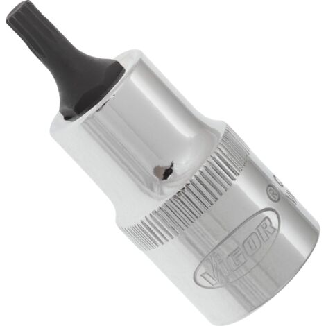 VIGOR Schraubendrehereinsatz, V2094, 1/2 (12,5 mm) Vierkant hohl, Innen Vielzahn Profil XZN, SW M5 (1/3)