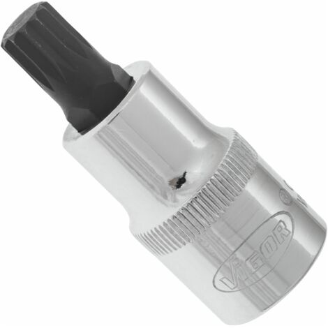 VIGOR Schraubendrehereinsatz, V2098, 1/2 (12,5 mm) Vierkant hohl, Innen Vielzahn Profil XZN, SW M10 (1/4)