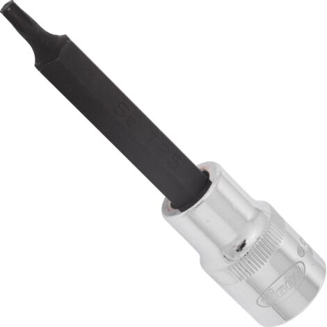 VIGOR Schraubendrehereinsatz, V2162, 1/2 (12,5 mm) Vierkant hohl, Innen TX Profil, SW T25 (1/3)