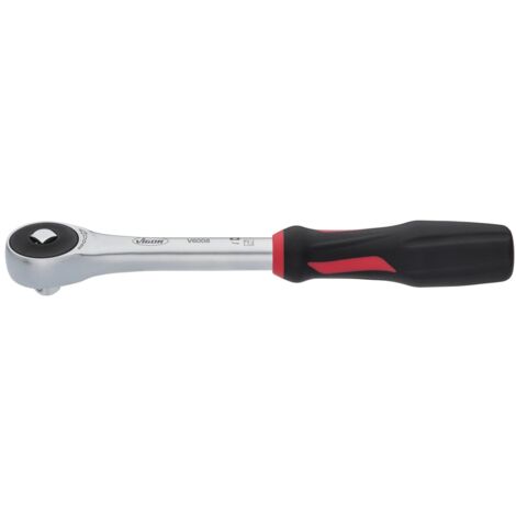 VIGOR 360° Drehgriff-Umschaltknarre, 3/8 (10 mm) Vierkant massiv, 237 mm (1/5)