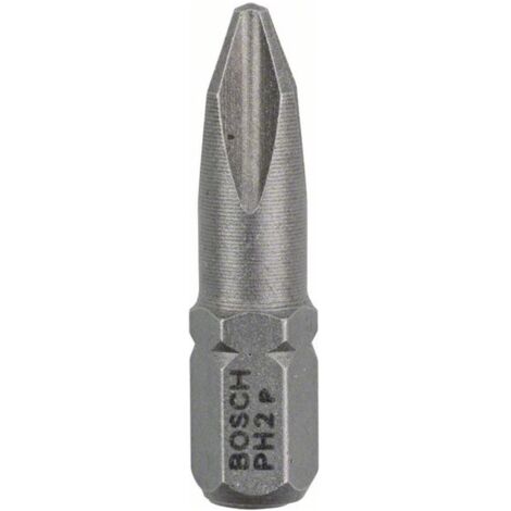 Bosch 100x Schrauberbit Extra-Hart, PH 2, 25 mm - 2607001514