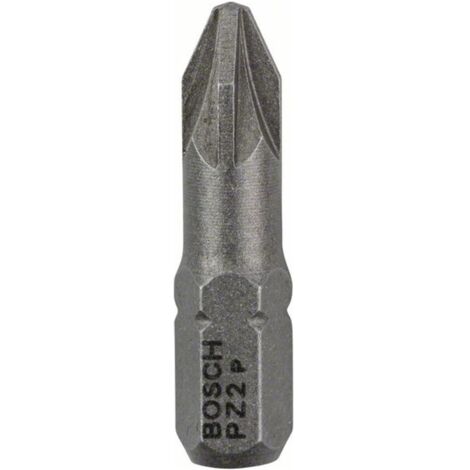 Bosch Schrauberbit Extra-Hart, PZ 2, 25 mm, 100er-Pack
