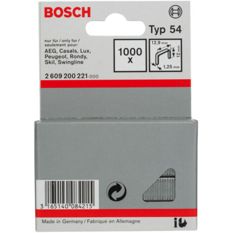 Bosch Flachdrahtklammer Typ 54, 12,9 x 1,25 x 12 mm 1000 Stk