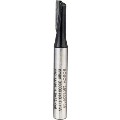Bosch Nutfräser Standard for Wood 6 mm D1 4,8 mm L 12,4 mm G 51 mm