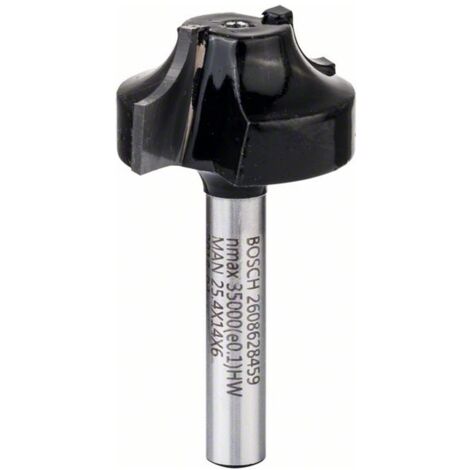 Bosch PROFILfräser, 6 mm, R1 6,3 mm, D 25,4 mm, L 14 mm, G 46 mm