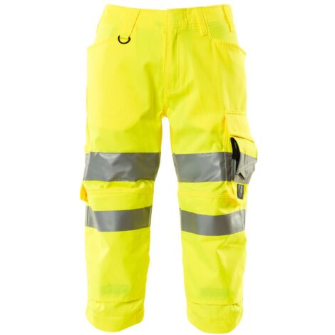 Mascot Warnschutz Dreiviertel-Hose SAFE SUPREME mit Knietaschen 17549 Gr. 64 warngelb (1/4)