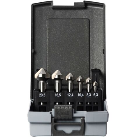 Projahn Kegelsenker-Set HSS-G ECO 6-tlg. Ø 6,3-8,3-10,4-12,4-16,5-20,5 mm (1/2)