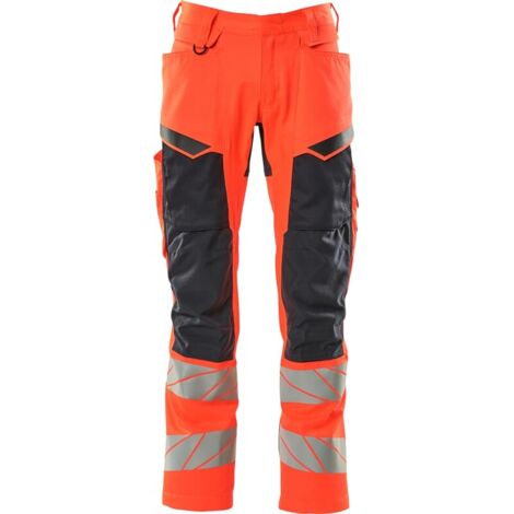 Mascot Warnschutz Bundhose 19579-236-22210 Gr. 68 hi-vis rot/schwarzblau