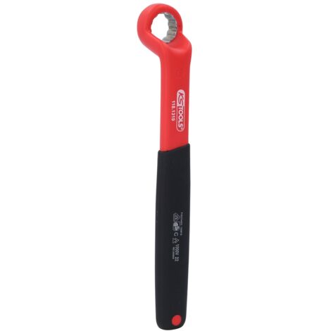 KS Tools Isolierter Ringschlüssel, gekröpft, 19 mm (1/4)